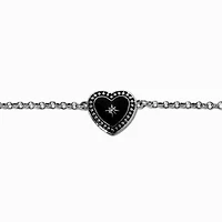 Black Heart Chain Bracelet
