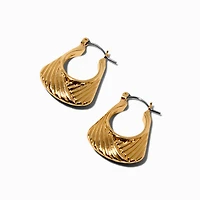 Gold-tone Handbag Hoop Earrings