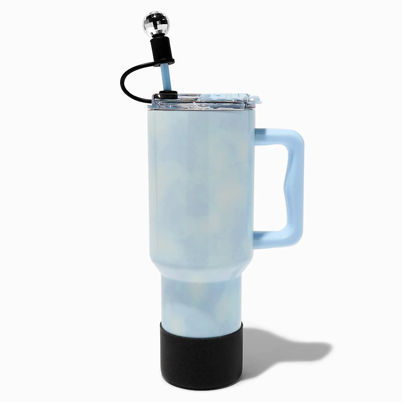 Black Boot & Disco Ball Straw Cover Water Bottle Set - 2 Pack