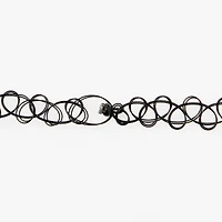 Black Cat Mood Tattoo Choker Necklace