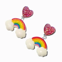 Puffy Rainbow Drop Earrings