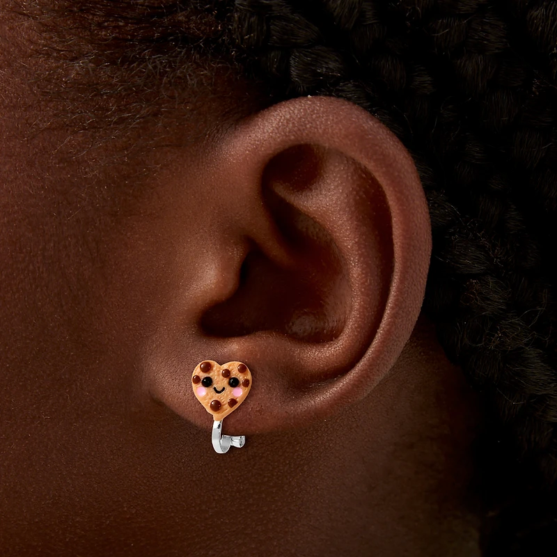 Milk & Cookies Clip-On Stud Earrings 