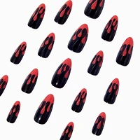 Blood Drip Halloween Stiletto Press On Faux Nail Set - 24 Pack