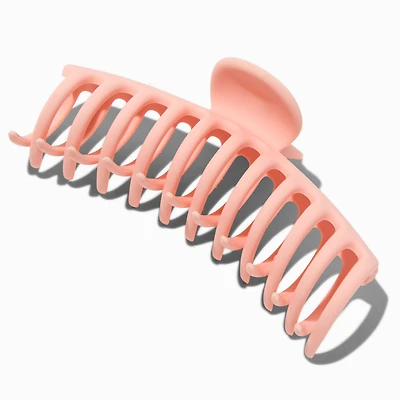 Matte Blush Pink Large Hair Claw