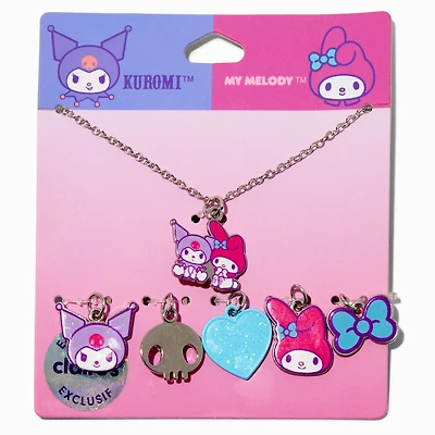 Sanrio® Claire's Exclusive My Melody™ & Kuromi™ Multi Charm Pendant Necklace - 6 Pack