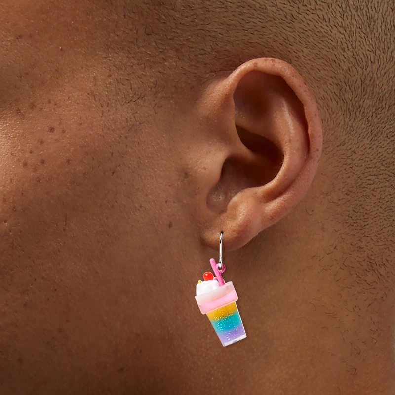 Rainbow Milk 1" Drop Earrings