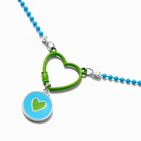 Green Heart Charm Pendant Necklace