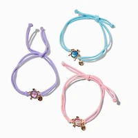 Best Friends Pastel Turtle Adjustable Bracelets - 3 Pack