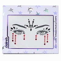 Black & Red Drip Eye Gems