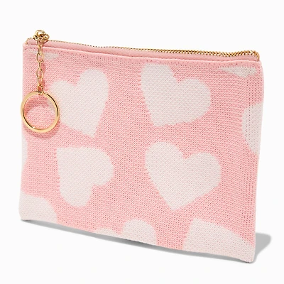 Pink Heart Catchall Clutch