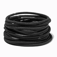 Black Full Hair XL Hair Ties - 12 Pack
