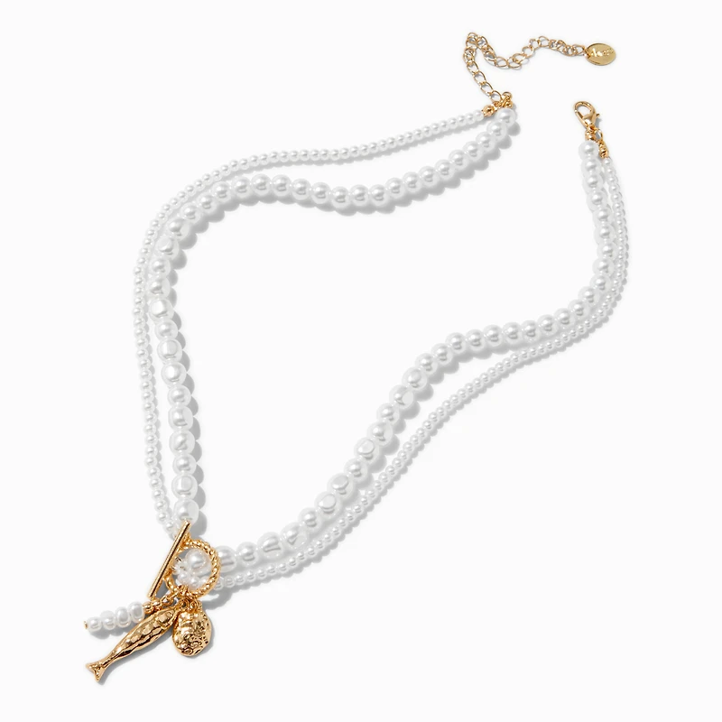 Pearl Toggle Beach Multi-Strand Necklace