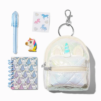 Unicorn 4'' Backpack Stationery Set