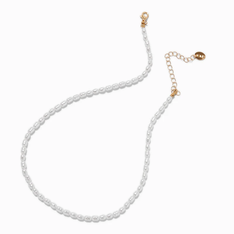 White Pearl Choker Necklace