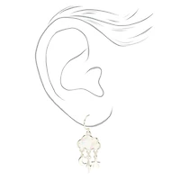 Glow The Dark Storm Cloud 0.5" Drop Earrings