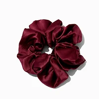 Giant Silky Maroon Hair Scrunchie