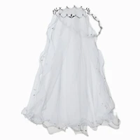 Claire's Club Special Occasion White Halo Veil