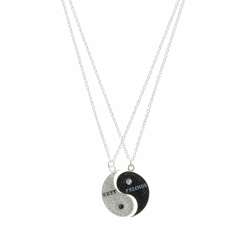 Best Friends Yin Yang Pendant Necklaces - 2 Pack