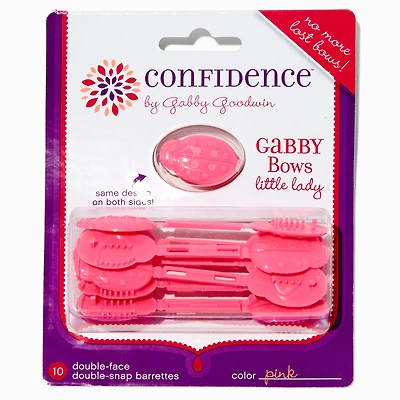 Confidence™ by Gabby Goodwin Gabby Bows Little Lady Double-Faced Double Snap Hair Clips