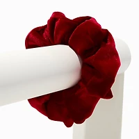 Dark Red Velvet Hair Scrunchie