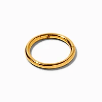 18k Gold Plated Titanium 18G Clicker Cartilage Hoop Earring