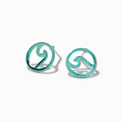 Wave Stud Earrings