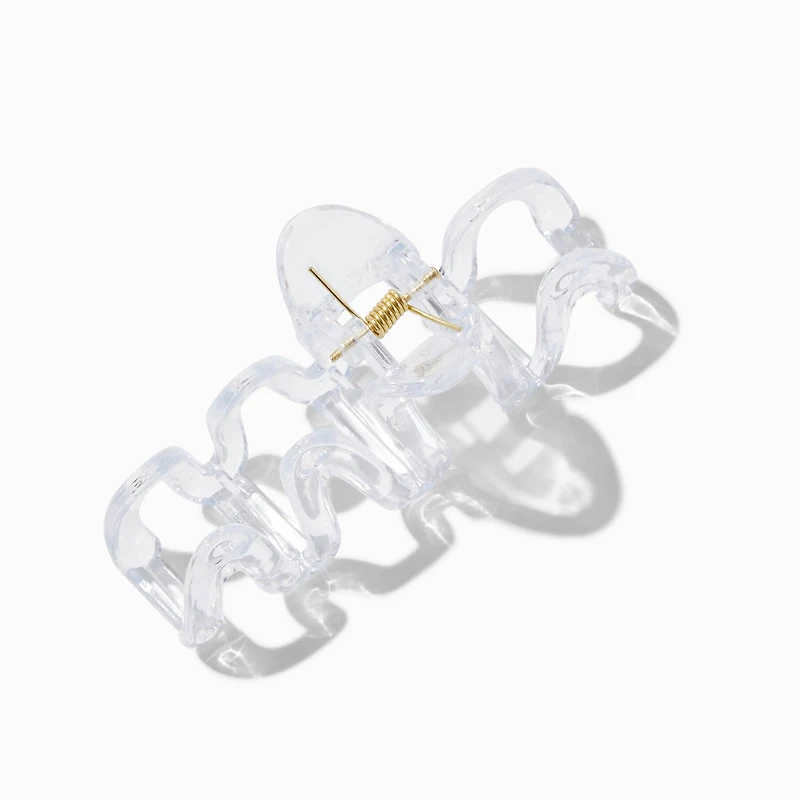 Clear Medium Zig Zag Hair Claw