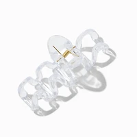 Clear Medium Zig Zag Hair Claw