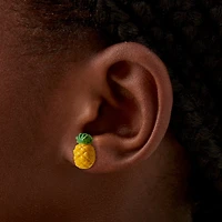 Puffy Pineapple Stud Earrings