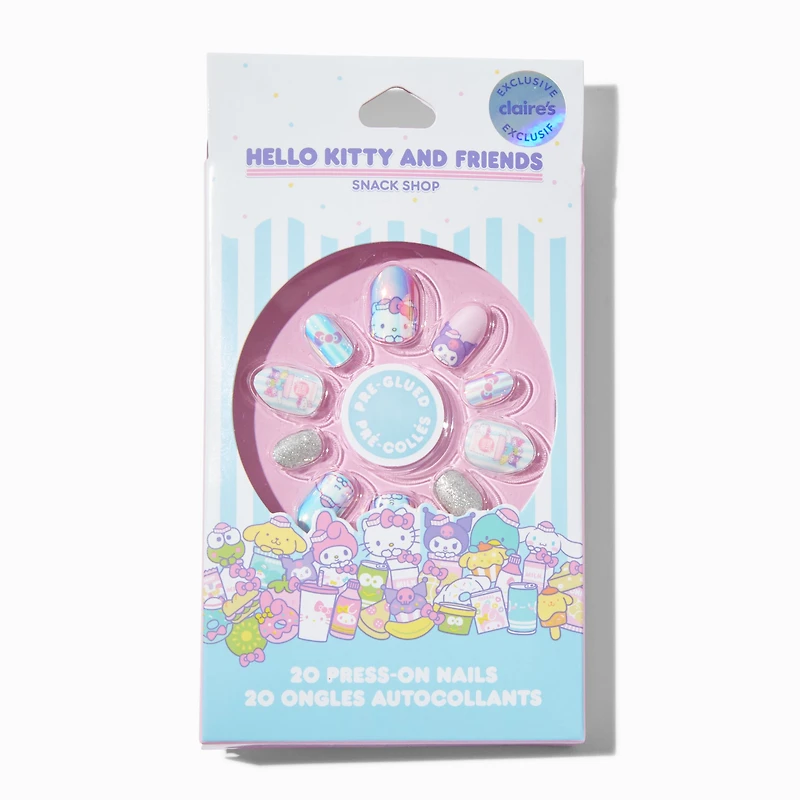 Hello Kitty® And Friends Claire's Exclusive Snack Shop Stiletto Press On Faux Nails - 20 Pack