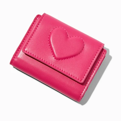 Hot Pink Heart Bifold Wallet