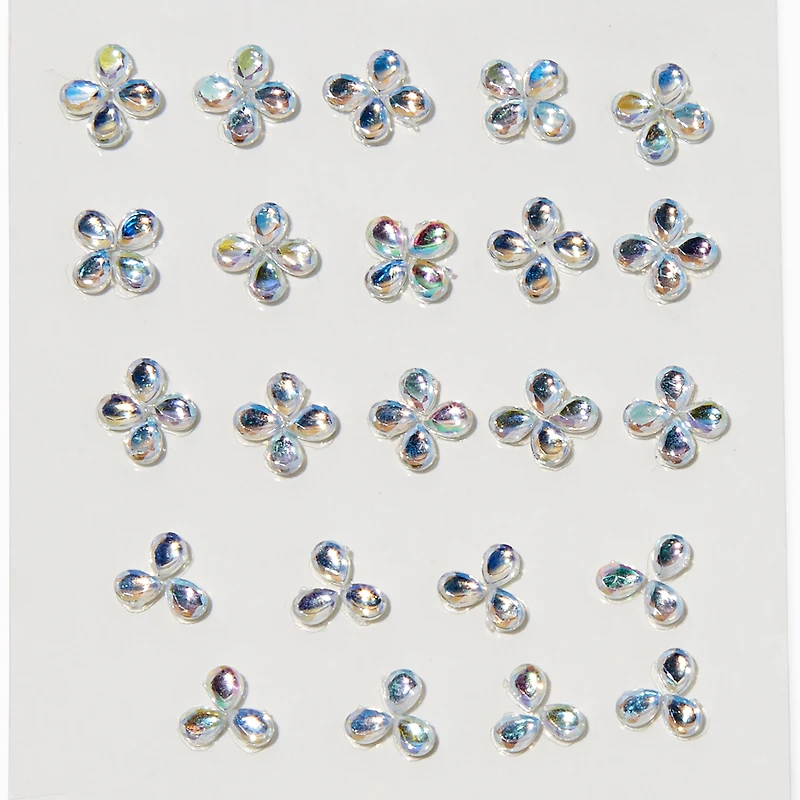 Mini Iridescent Flowers Body Gems