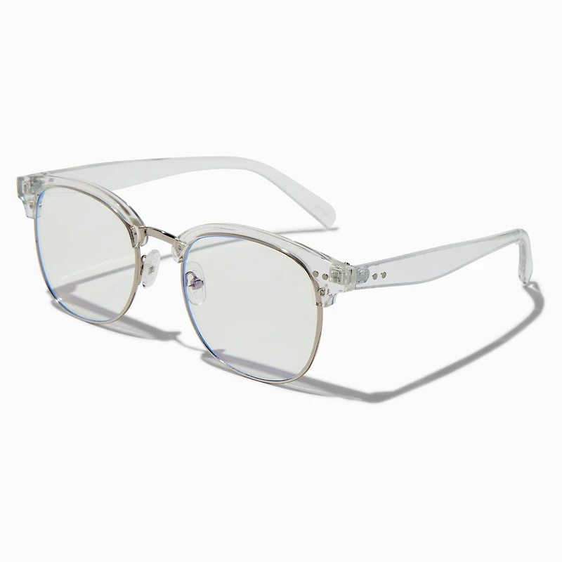 Solar Blue Light Reducing Clear Browline Clear Lens Frames