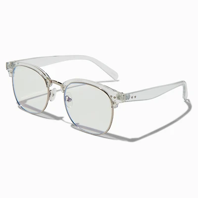 Solar Blue Light Reducing Clear Browline Clear Lens Frames