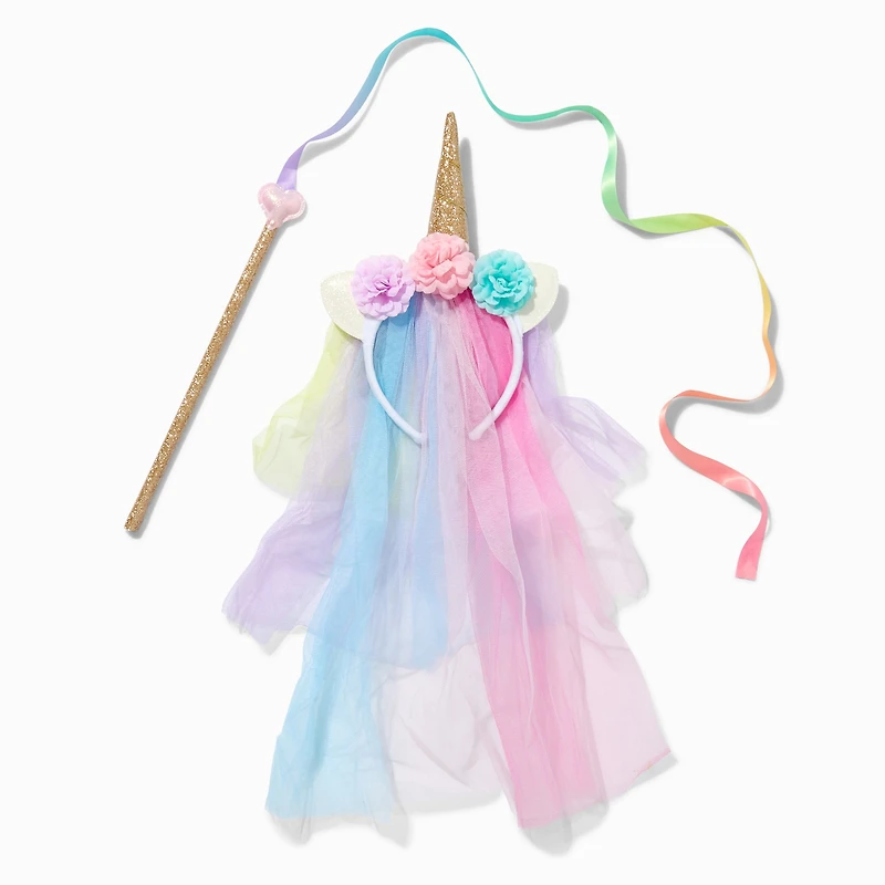 Claire's Club Pastel Unicorn Princess Dress Up Set - 2 Pack