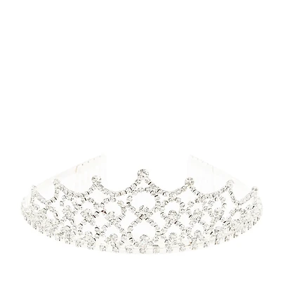Glass Rhinestone Caroline Tiara