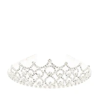 Glass Rhinestone Caroline Tiara