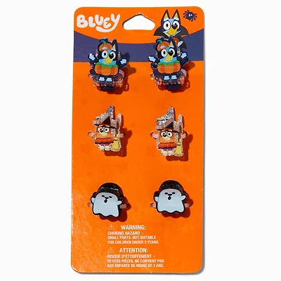 Bluey Halloween Mini Hair Claws - 6 Pack