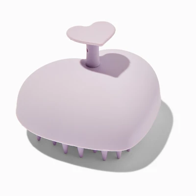 Purple Heart Silicone Shampoo Hair Brush