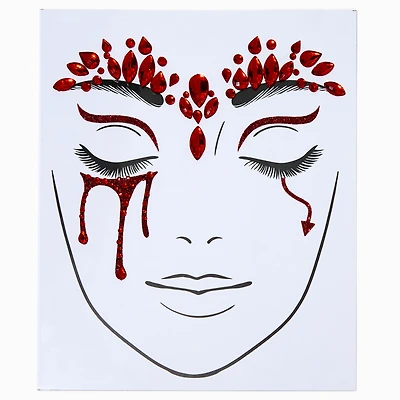 Red Devil Halloween Eye Gems
