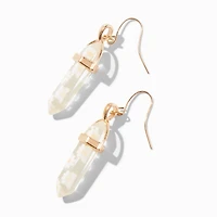 Pressed Daisies Mystical Gem Drop Earrings