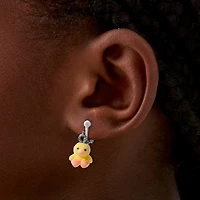 Fuzzy Animal 0.5" Clip-On Drop Earrings - 6 Pack