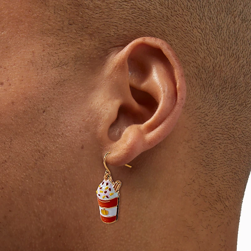Pumpkin Spice Latte Drop Earrings