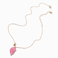 Best Friends Pink ''Girl Power'' Split Heart Necklaces - 2 Pack