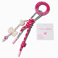 T H E M E x Claire's Pink Bow Cluster Keychain