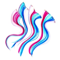 Mermaid Faux Hair Clip Extensions - 4 Pack