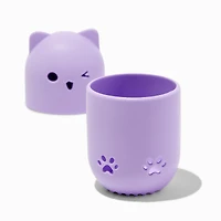 Purple Cat Makeup Sponge Case
