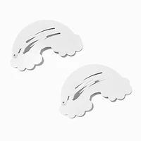 Claire's Club Rainbow Snap Hair Clips - 2 Pack