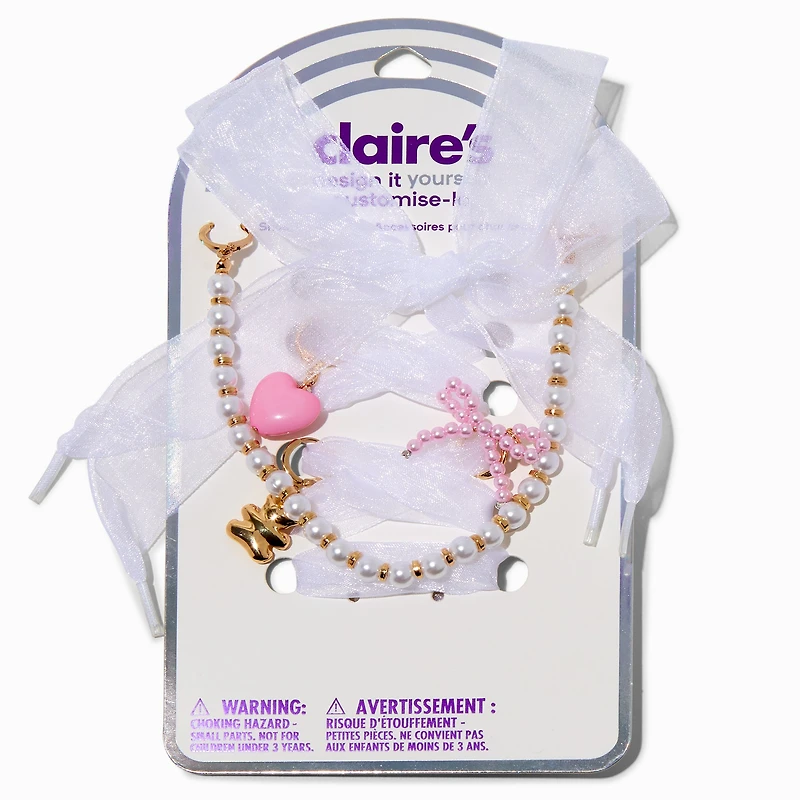 DIY Pretty Pearl Beaded Shoelace Charm Kit