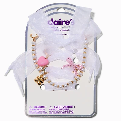 DIY Pretty Pearl Beaded Shoelace Charm Kit